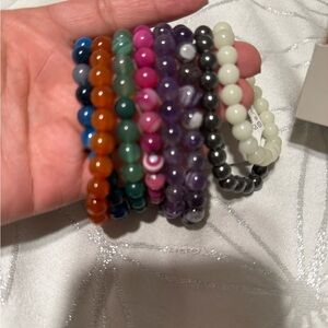 Colorful Beaded Bracelets Set